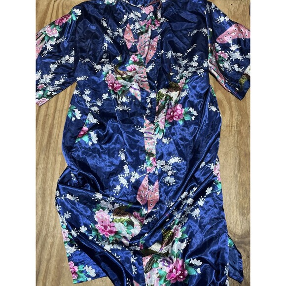 BABEYOND Long Sleeve Kimono Women Robe Peacock and Blossoms Printed @N9 - Picture 1 of 7